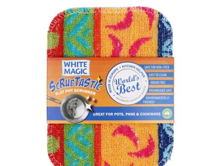 White Magic Scrubtastic Flat Pot Scrubber on Sale